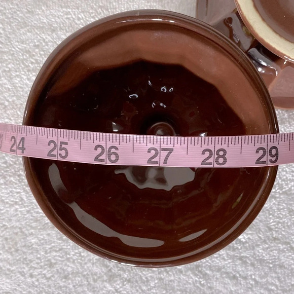 Houston Harvest Hershey Brown Ceramic Sundae Dishes x2 - Picture 12 of 13